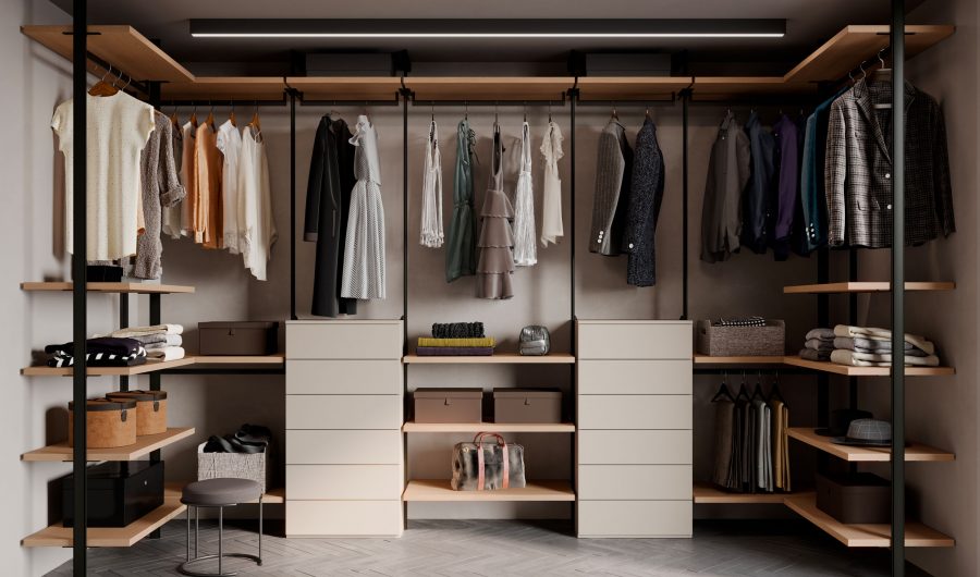 Walk-in Wardrobe Apartment 115 sq m - NardiInterni