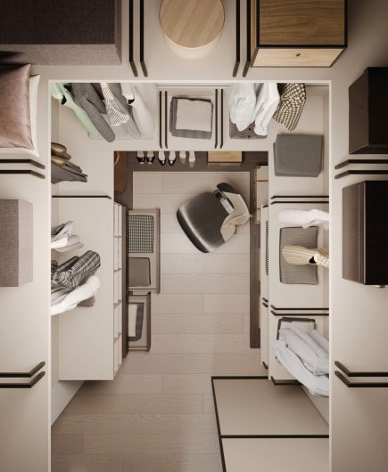 Walk-in Wardrobe Apartment 120 sq m - NardiInterni