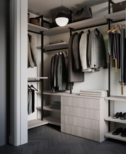 Walk-in Wardrobe Apartment 85 sq m - NardiInterni