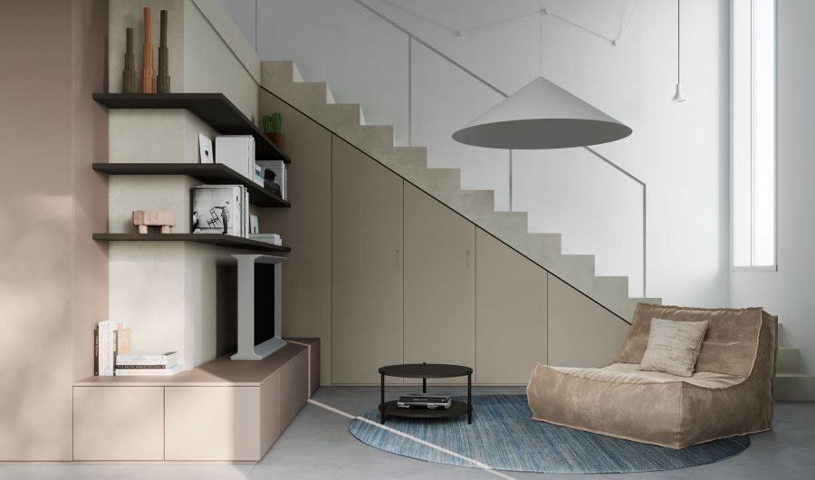 Living Duplex 65 sq m - NardiInterni